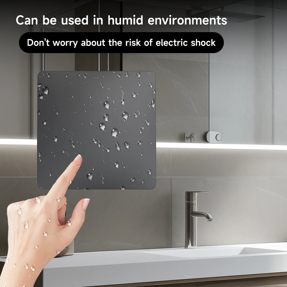 المنزل الذكي رمادي مفاتيح لاسلكية تعمل بالطاقة الذاتية للأضواء طقم مفاتيح الإضاءة الحركية مفاتيح الإضاءة عن بعد زر الضغط اللاسلكي #3