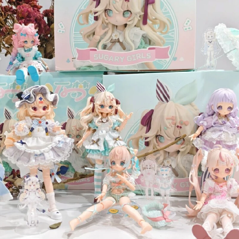 

В наличии Onemore Sugary Girls Series 1/8 Mjd Blind Boxpvcmystery Box ПВХ игрушка милая экшн-фигурка аниме Kawaii модель подарок на день рождения