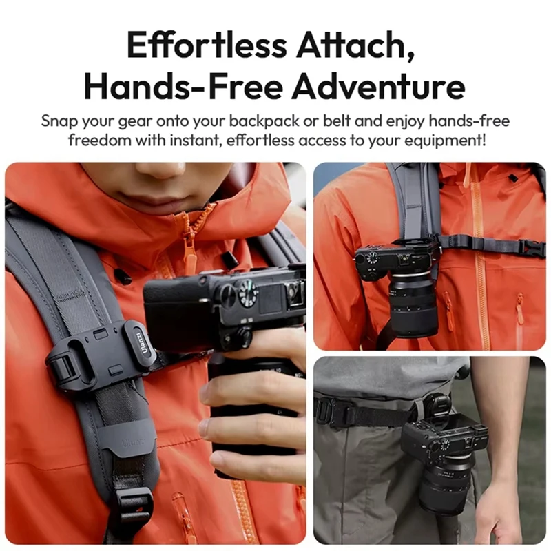-A26M Ulanzi UKA07 Uka Quick-Release Clip Kit For Camera Compatible With F38 Top Plate For Backpack Backpack Clip