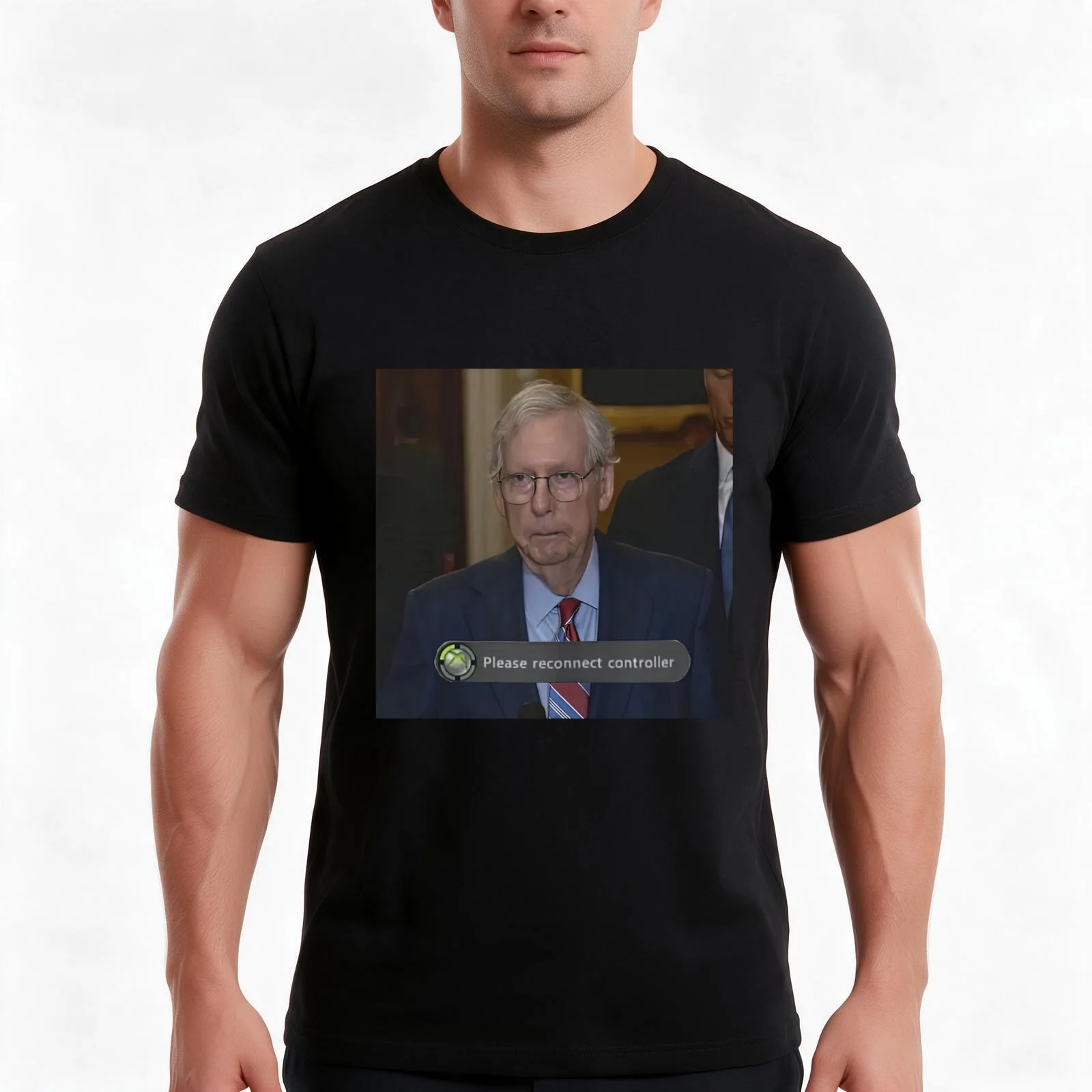 Mitch McConnell funny meme T-Shirt Summer Casual Cotton Tee Oversized Streetwear Tops Vintage Graphic Print Unisex Men Women
