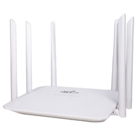 4G Wireless Router 300Mbps 6 External Antennas LTE CPE CAT4 WIFI Router SIM Card Slot 4G Wireless Router Hotspot EU Plug