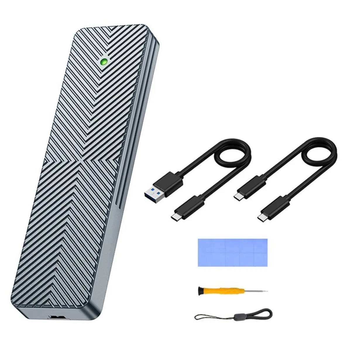 

Твердотельный мобильный жесткий диск M.2 10 Гбит/с с двумя протоколами NVMe/NGFF Внешняя коробка USB3.2 Корпус SSD M.2