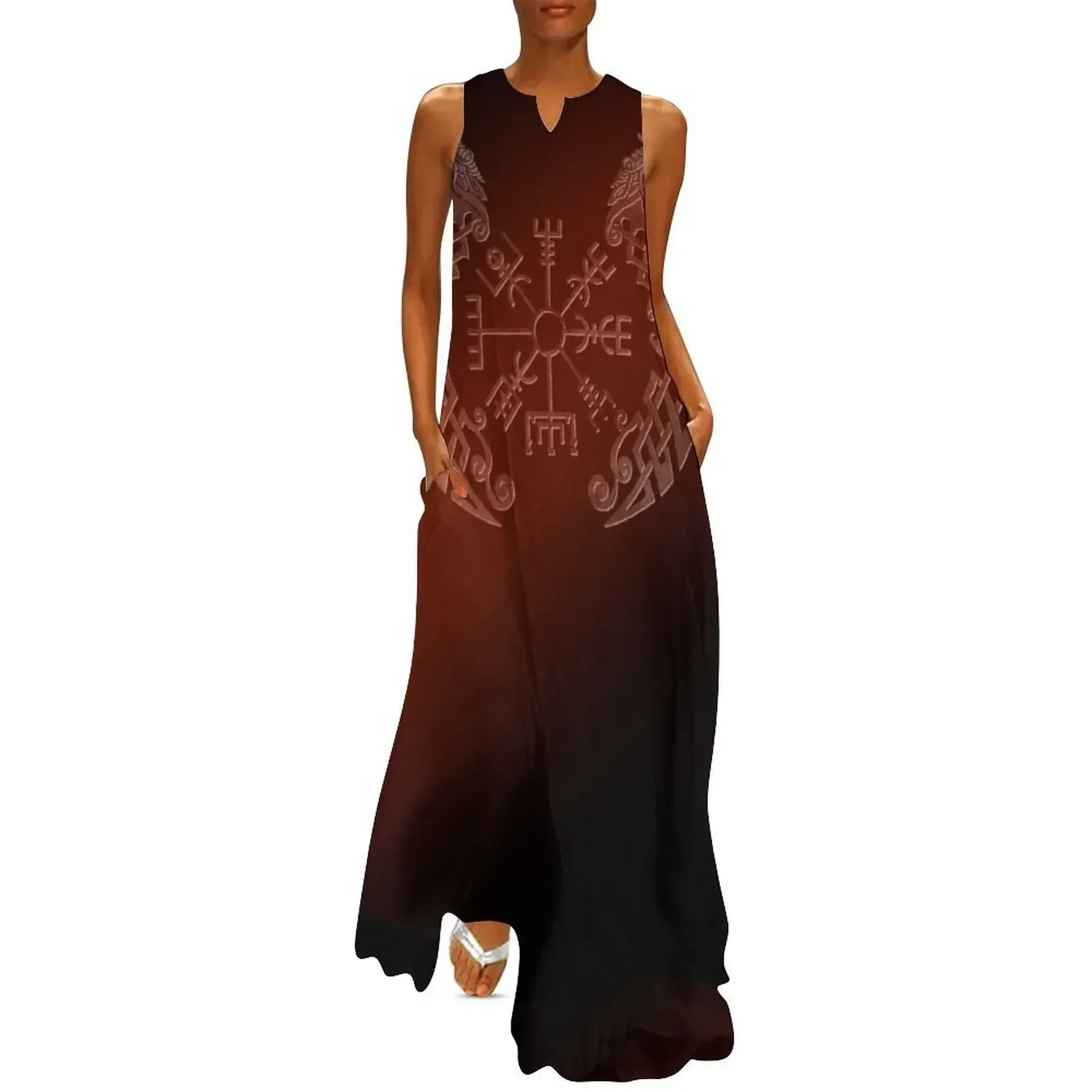 

Viking Runes Long Dress summer dress birthday dress for women luxury 2025 evening ladies long sleeve dresses