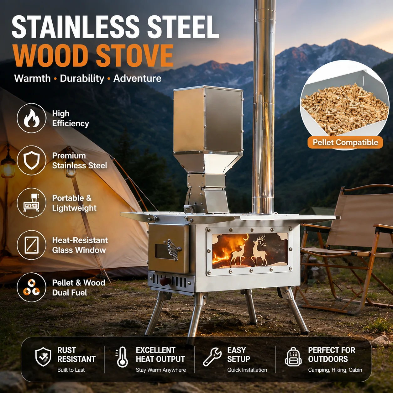 camping-wood-stove-with-transparent-side-window-portable-folding-wood-stove-with-chimney--stainless-steel-tent-heater