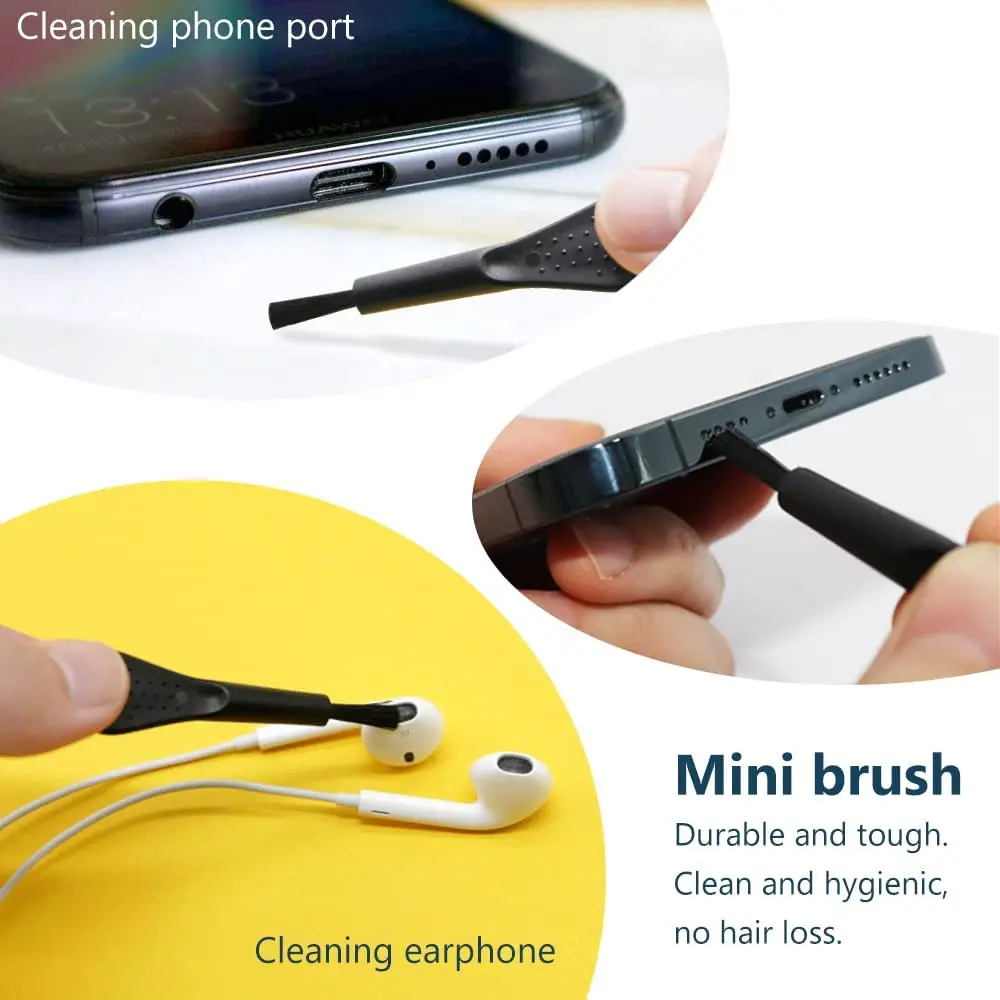 Mobile Phone Charging Port Dust Plug for IPhone 14 13 Pro Max Port Cleaner Kit Home Computer Keyboard Cleaner Tool Cleaner Brush