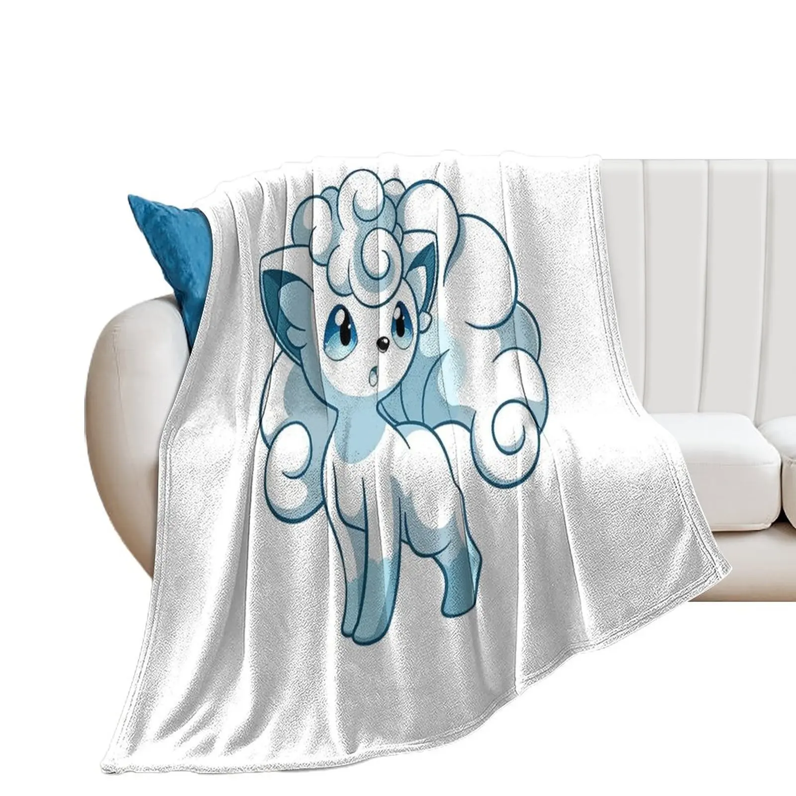 

Vúlpix Ice - white fox Cute Throw Blanket Extra Large Throw Large Blankets