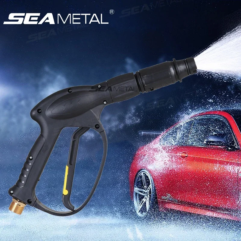 SEAMETAL Portable High Pressure Water Gun For Cleaning Car Wash Machine Garden Watering Hose Nozzle Sprinkler Foam Water Gun