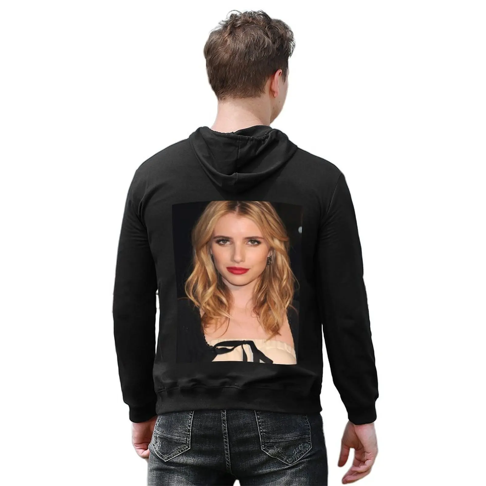 إيما روبرتس هوديي ملابس رجالي ملابس الخريف الرجالية سترة الشتاء الرجال قميص العرق مجموعة هوديي كبيرة الحجم #6