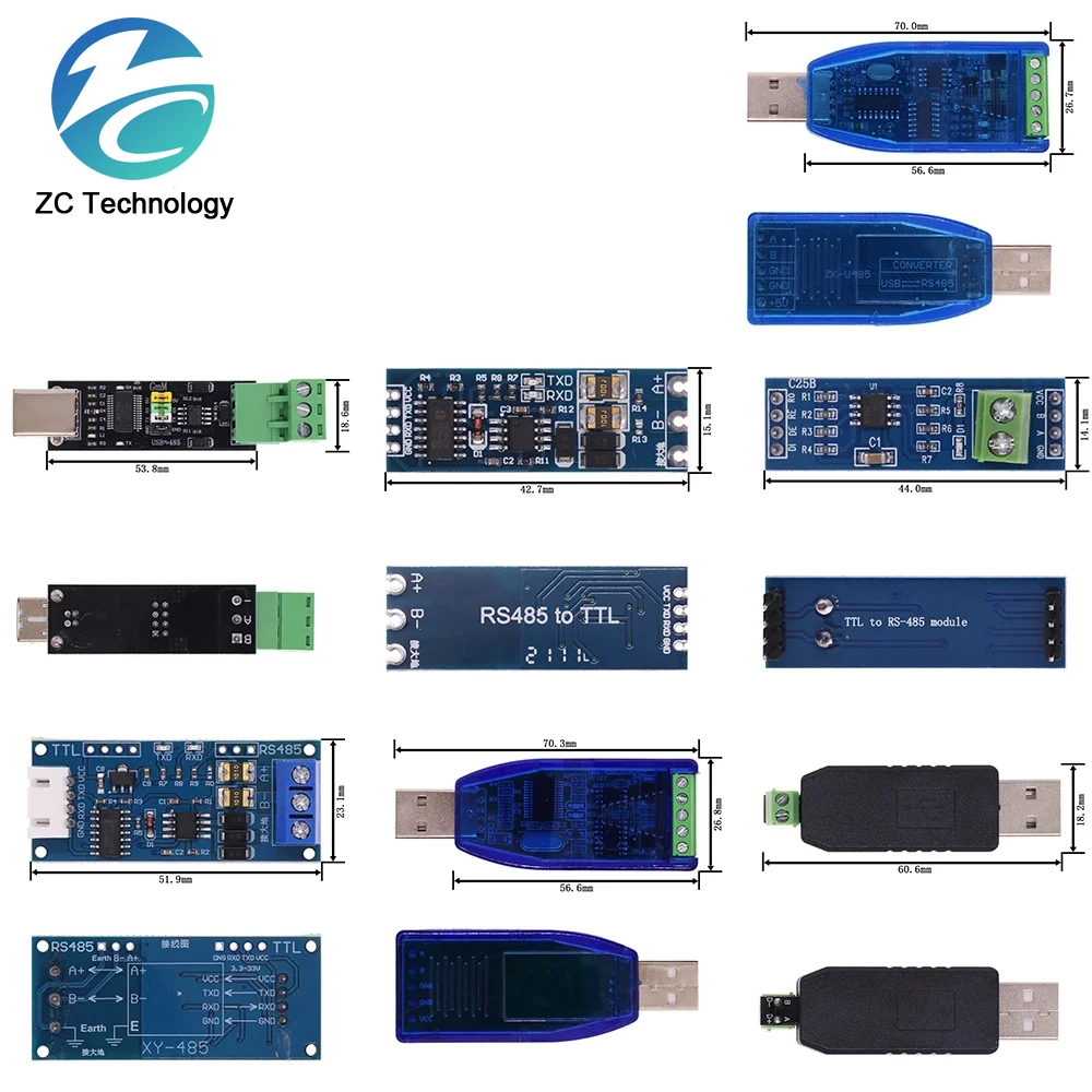 TTL berubah ke modul RS485 modul perangkat keras modul kontrol aliran otomatis modul catu daya konversi Mutual tingkat UART seri 3.3V 5V