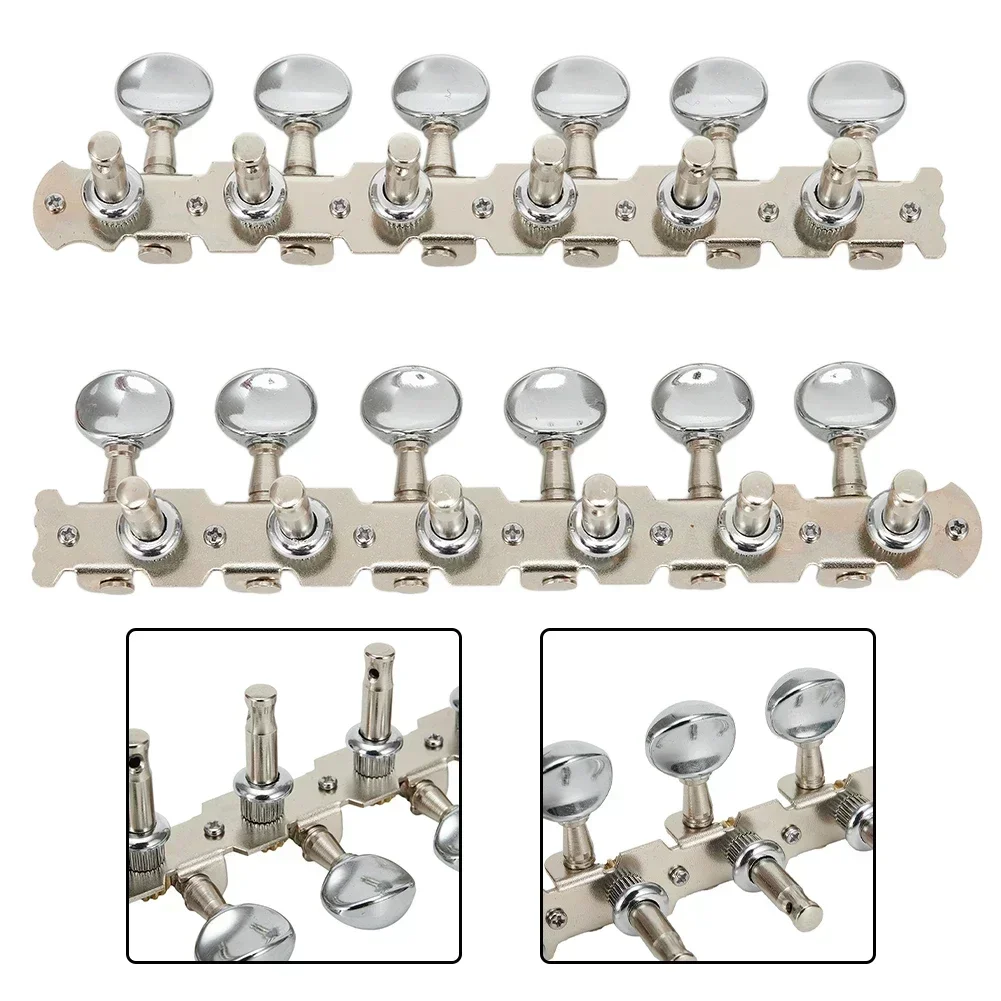 12-String Acoustic Guitar Tuning Pegs Tuners 6L 6R Metal Machine Heads String Tuning Pegs Guitar Musical Instrument Accessories