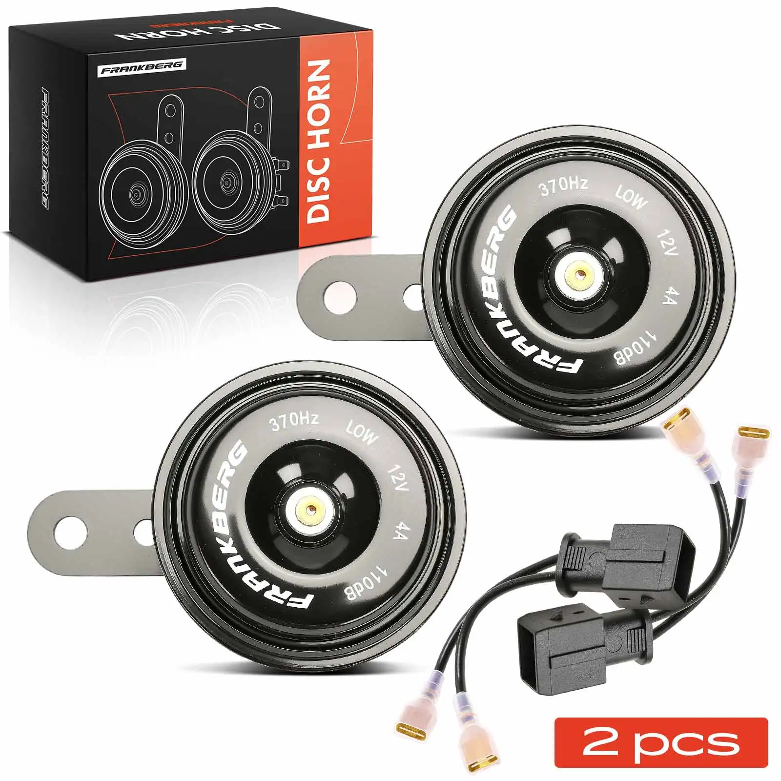 Frankberg 2x Disc Horn claxon voor Peugeot Citroen DS3 Fiat Chevrolet