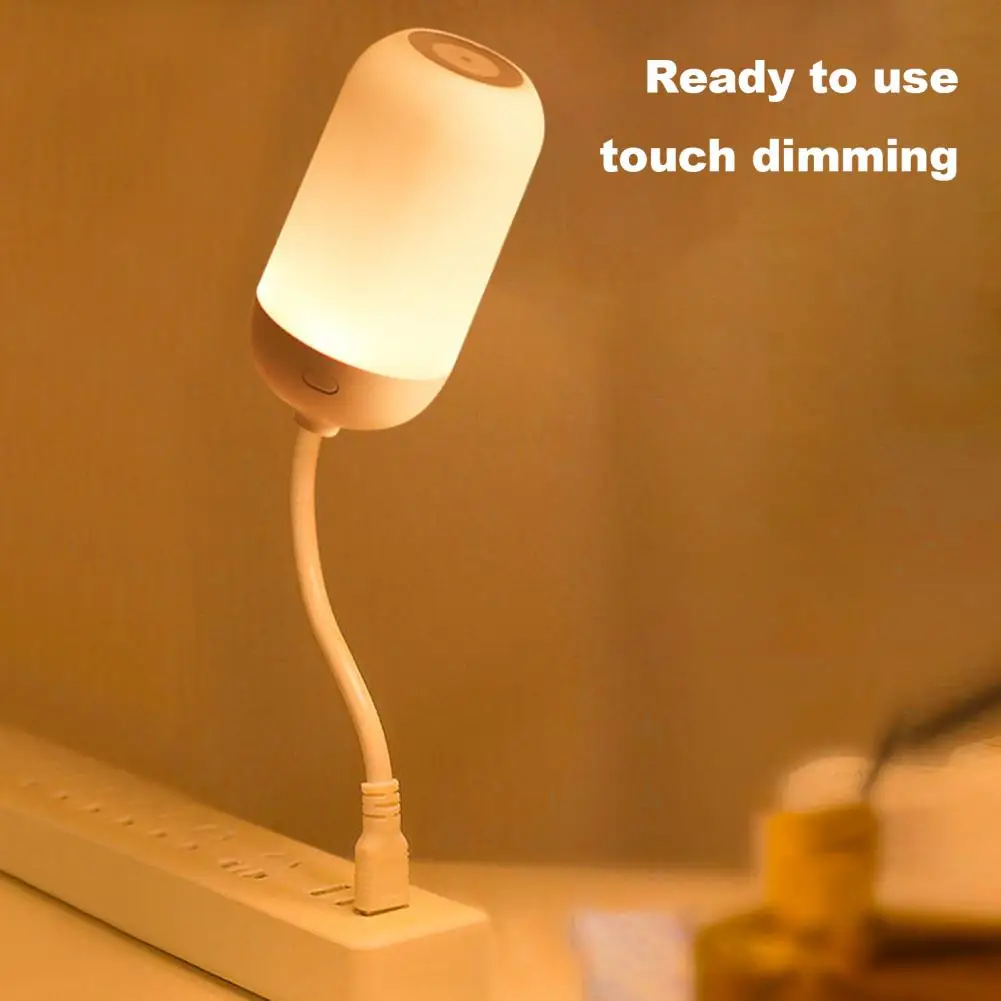 

Night Lamp Adjustable Touch Control Led Night Light with Dimmable High Brightness Flicker-free Flexible Design for Usb Bedside