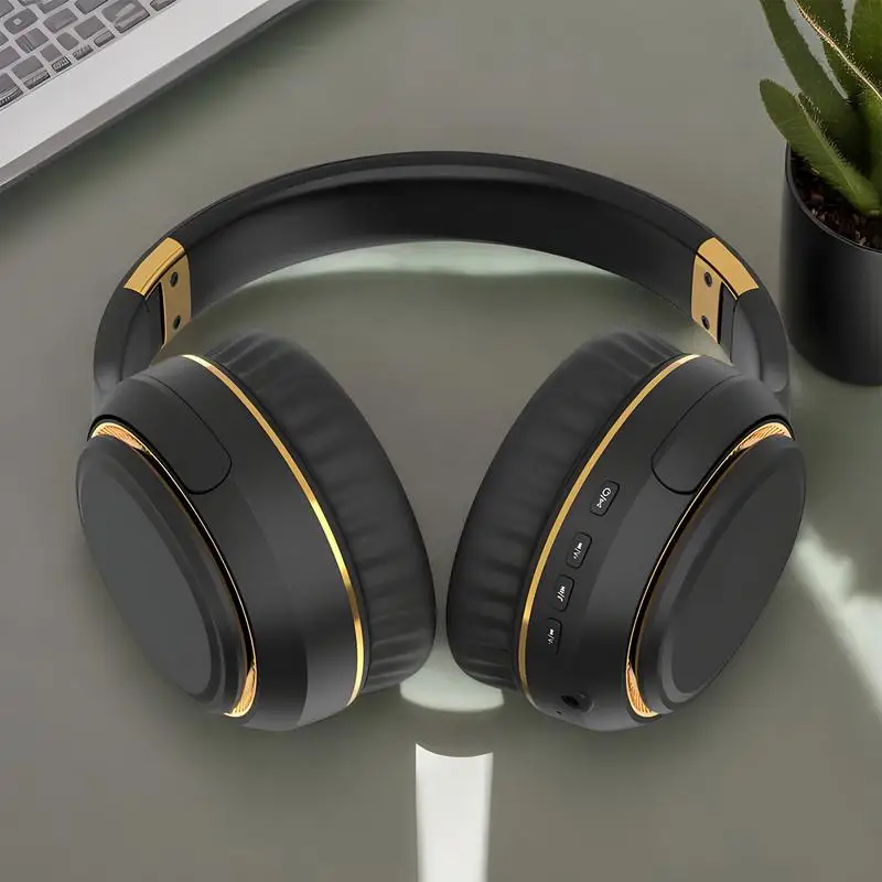 Kabellose Kopfhörer, kabellose Spielkopfhörer, faltbare Stereo-Bass-Kopfhörer mit Atemlicht für Gameplay, Pendeln, Schlafen