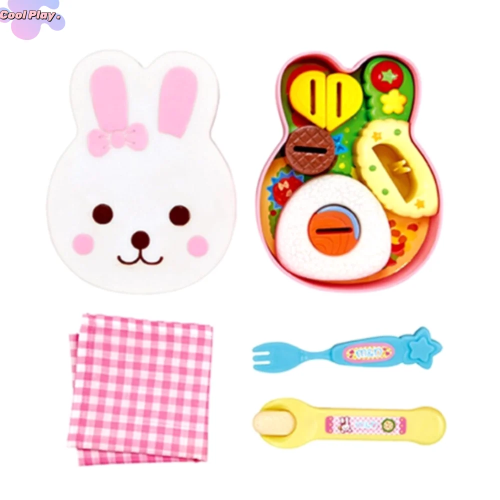 

Rabbit Shape Food Feeding Toy Pretend Play Early Education Lunch Box Pudding Toy Kawaii Role Play Play House Toys Children's Toy