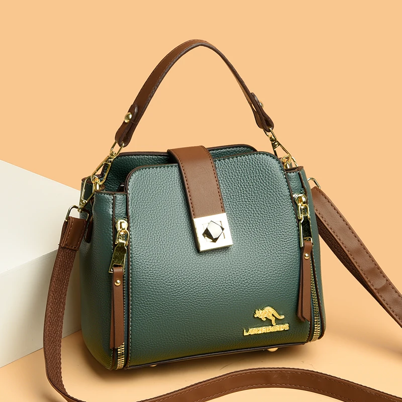 2023 The New Luxury Handbags Women Bags Designer Handbags Casual Leather Cowhide High Capacity Shoulder Crossbody Bags for Women