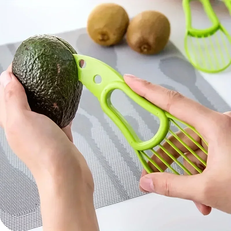 

3In1 Avocado Slicer Multifunctional Avocado Cutter Corer Butter Fruit Peeler Cutter Orange Kiwi Fruit Peeler Knife Kitchen Amagi