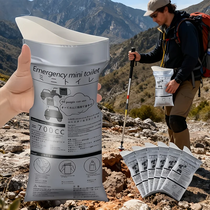 

700ml Car Emergency Urine Bag Disposable Mini Toilet Bag Urine Container Portable Outdoor Travel Car Urinals for Men Women Kids