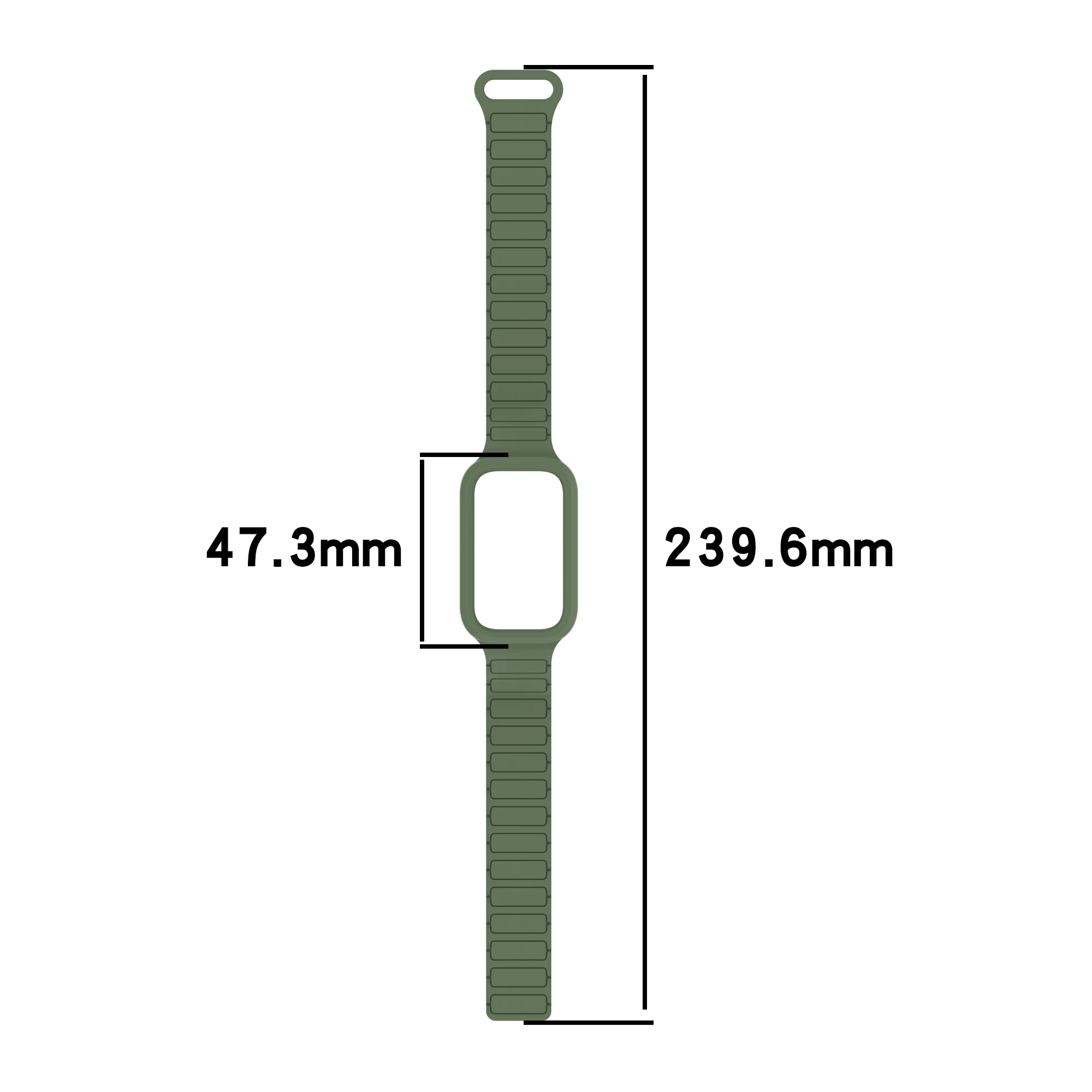 Magnetische Uhrenarmbänder für Xiaomi Smart Mi Band 9 Active Zubehör Sport Silikon Armband Pulseira Correa Redmi Band 3 Armband – Detail 7