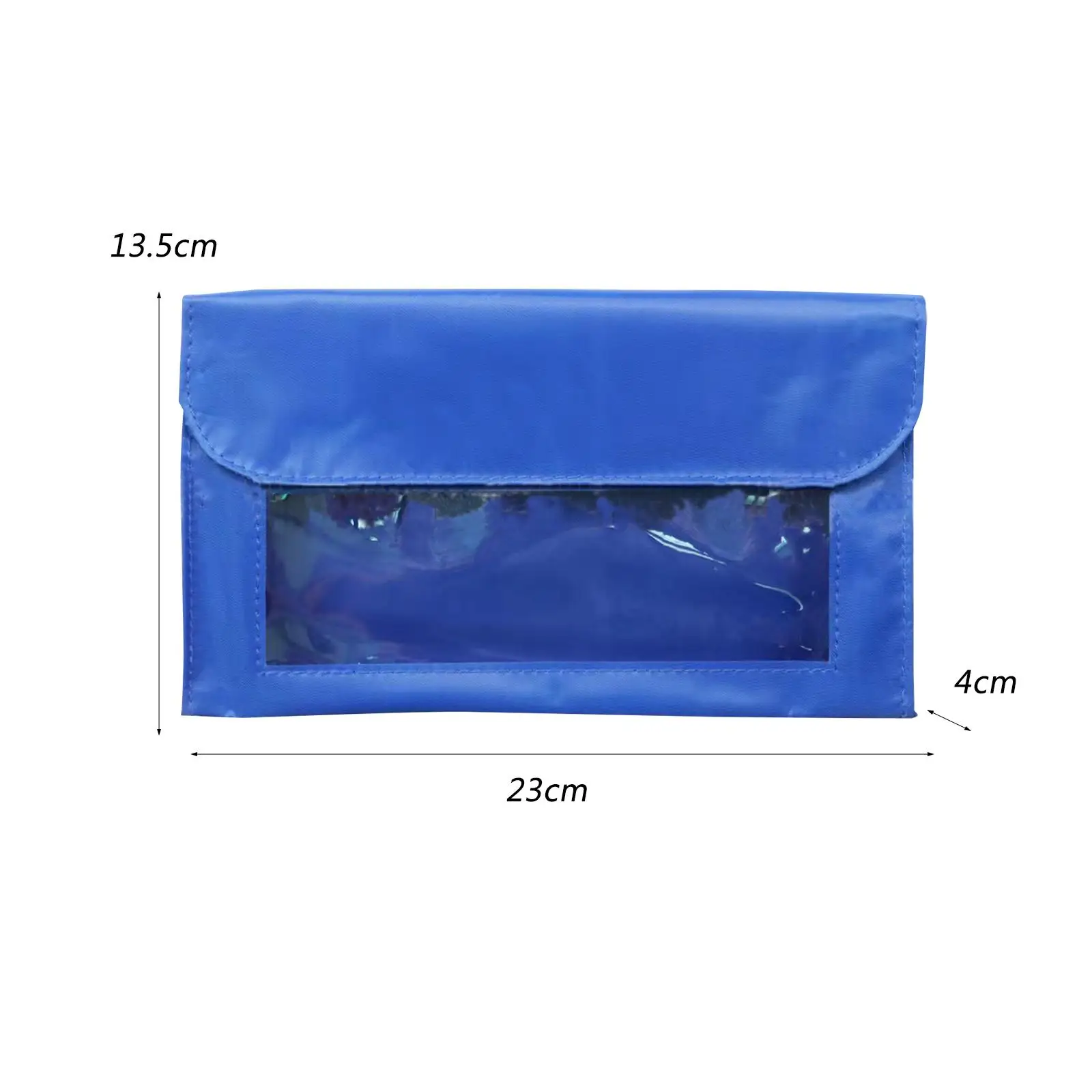 Magnetic Storage Pocket Durable Clear View Window Polyester Multipurpose Classroom Storage Pouch for School Office Fridge Home