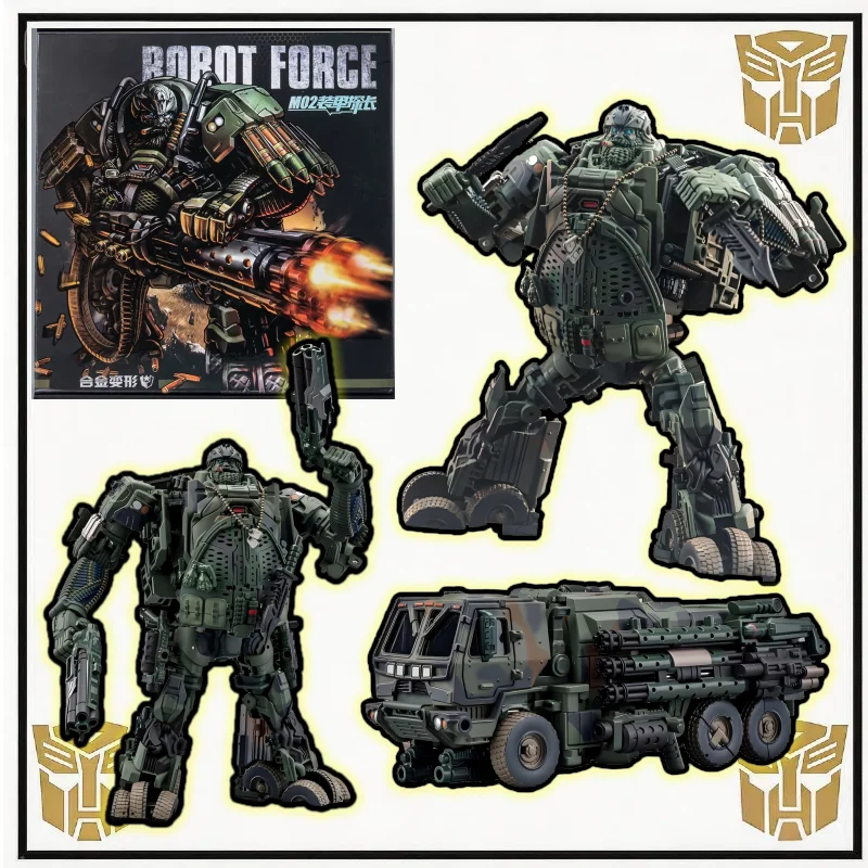 

【 Spot Goods】Transforming toy detective M02 Movie 4 Armored Battle Vehicle Revised Edition Robot Model Scale Figure