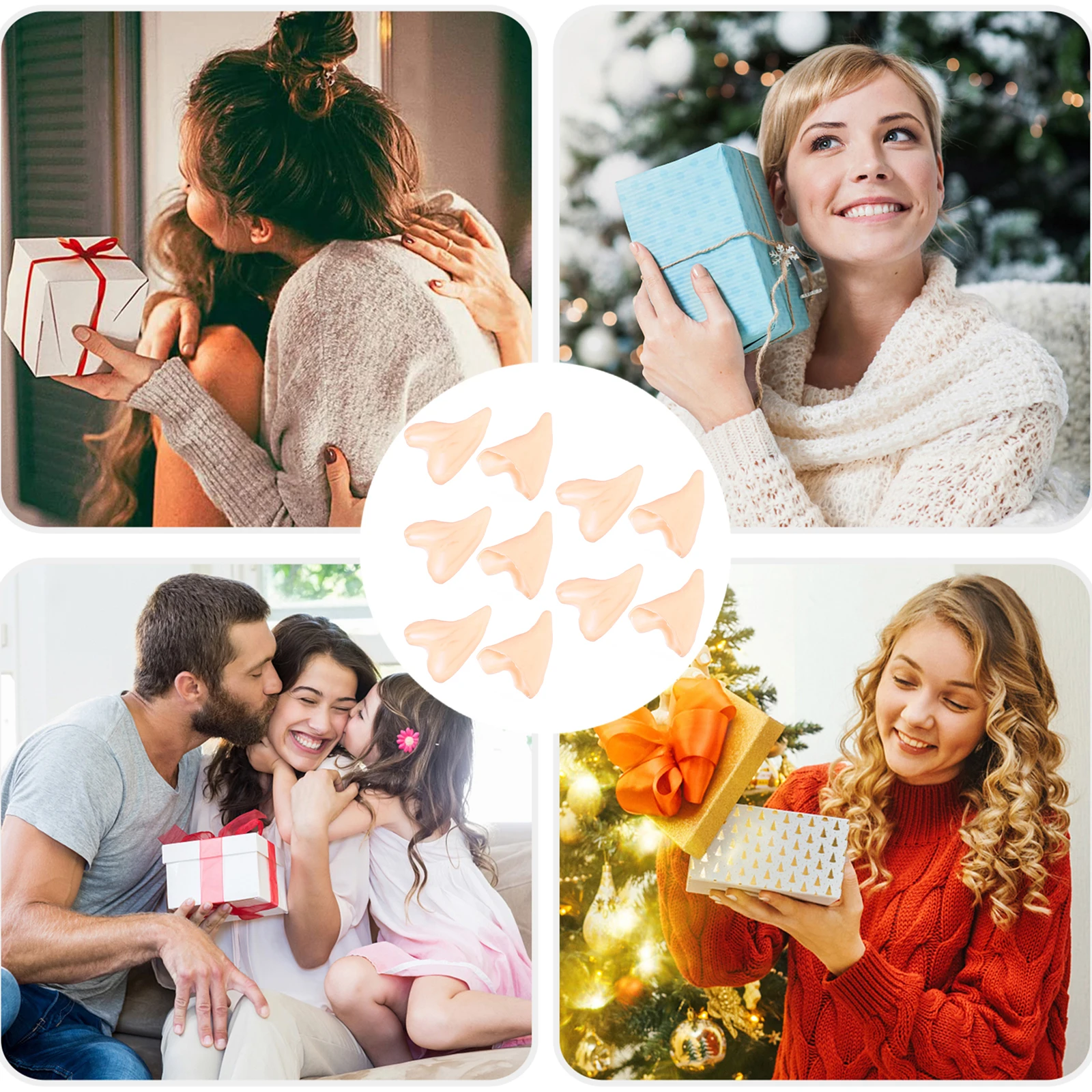 10 قطعة آذان قزم ملحق اللاتكس الأذن وهمية لجميع القديسين حفلة تأثيري فستان الدعامة أداء عفريت الجنية زي الجدة