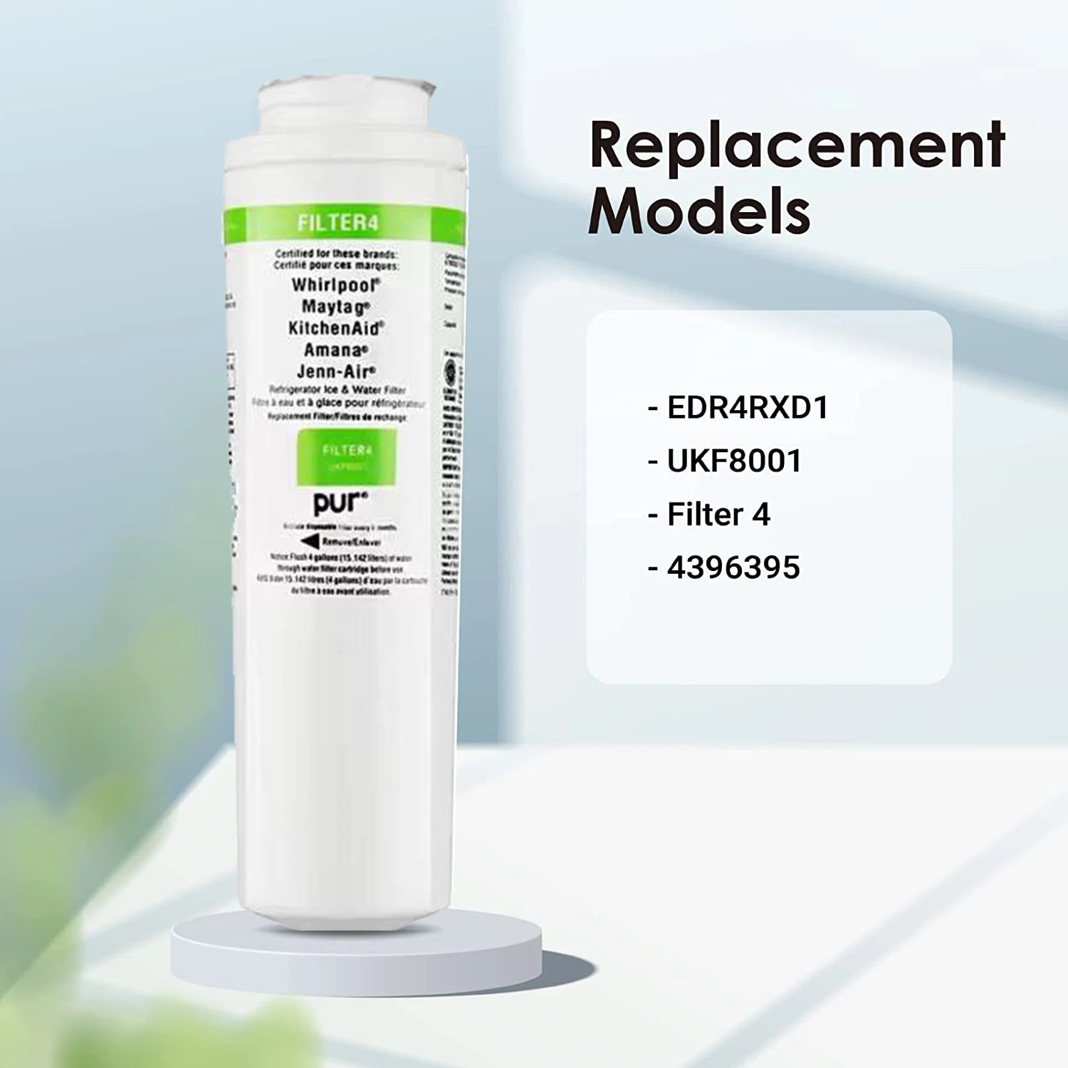 EDR4RXD1 Refrigerator Water Filter for 4396395 Maytag UKF8001 UKF8001AXX RFC0900A UKF8001P 469006