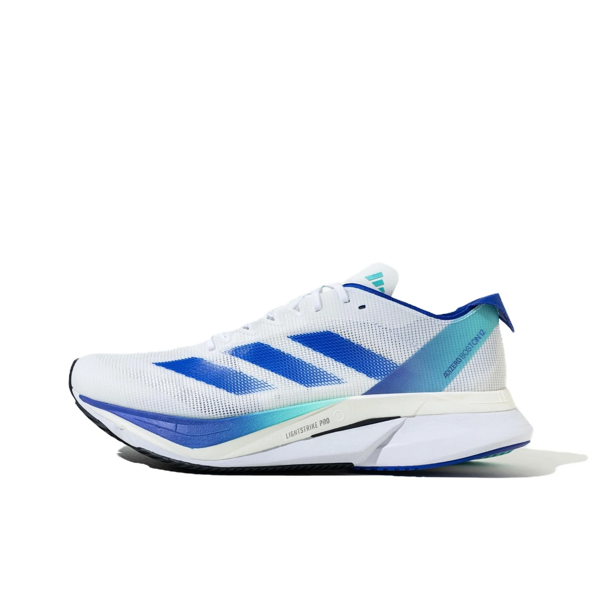 Adidas Adizero Boston 12 Comfortable And Lightweight Cushioning Slip Resistant Abrasion Resistant Support Running Shoes JR2731