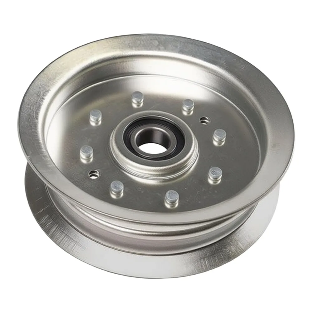 LawnMower Single-Groove White Zinc Pulley Flat Idler Pulley For GY22082 GY20629 Pulleys LawnMower Garden Power Tool Accessories