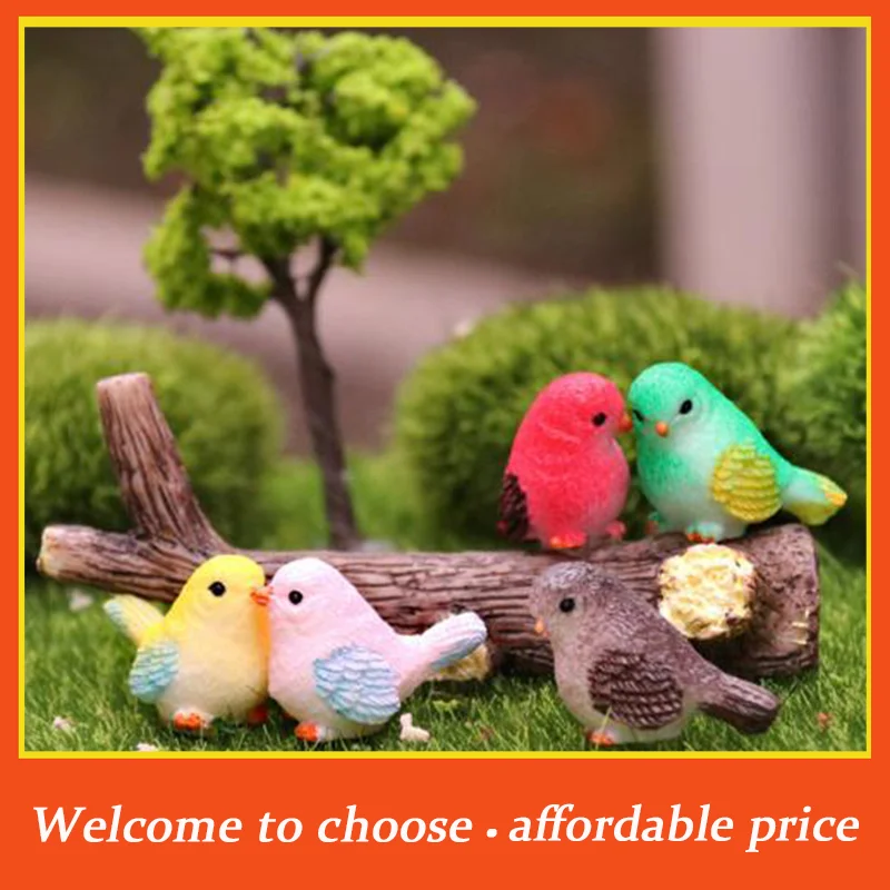 "1pc new Artificial Little Bird Figurine Animal Model Home Decor Mini Garden Accessories