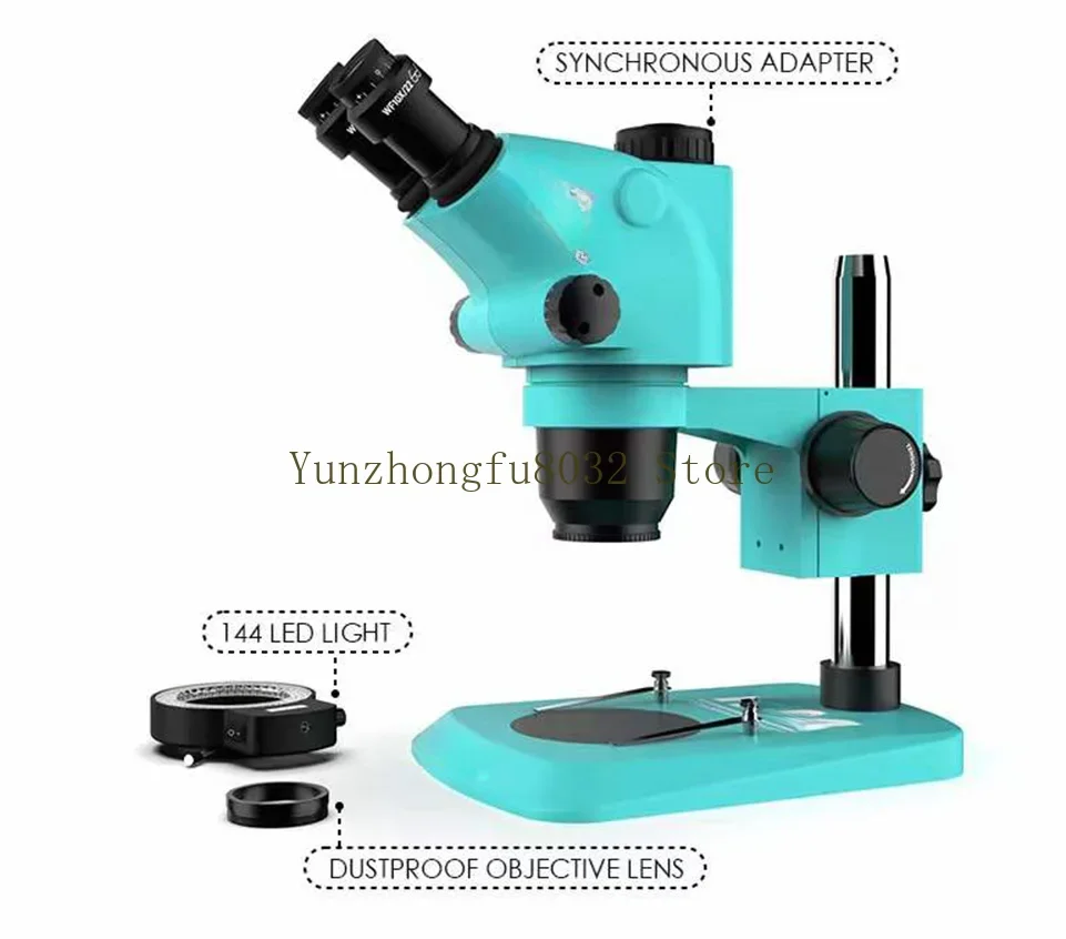 RF-6565TV 7050 7-50X 6.5-65X Adjustable Trinocular Zoom Stereo Microscope for Mobile phone BGA repair magnifier