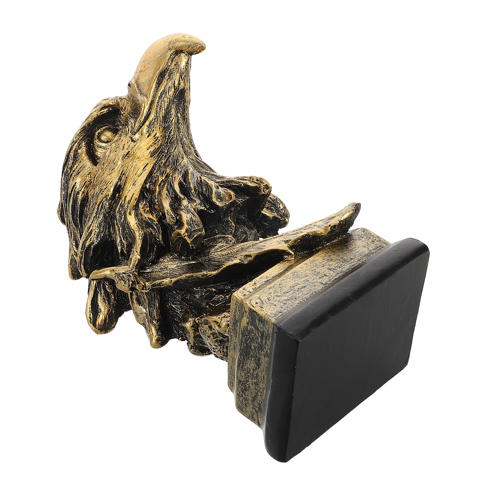 

Eagle Head Sculpture Nordic Style 6.5 Inch Detailed Resin Polished Retro for Office Home Desk Decoration