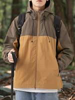 Professional Outdoor Jacket Windbreaker Men Waterproof Hiking Jacket Lightweight Camping Clothes Men Hooded Zip Up Coats 2025