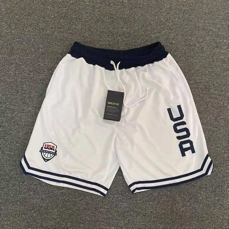 2024 Summer Basketball Running Shorts Men High Quality Social Elastic Waist Shorts 2 Colors Sport Clothes Training Shorts image 2