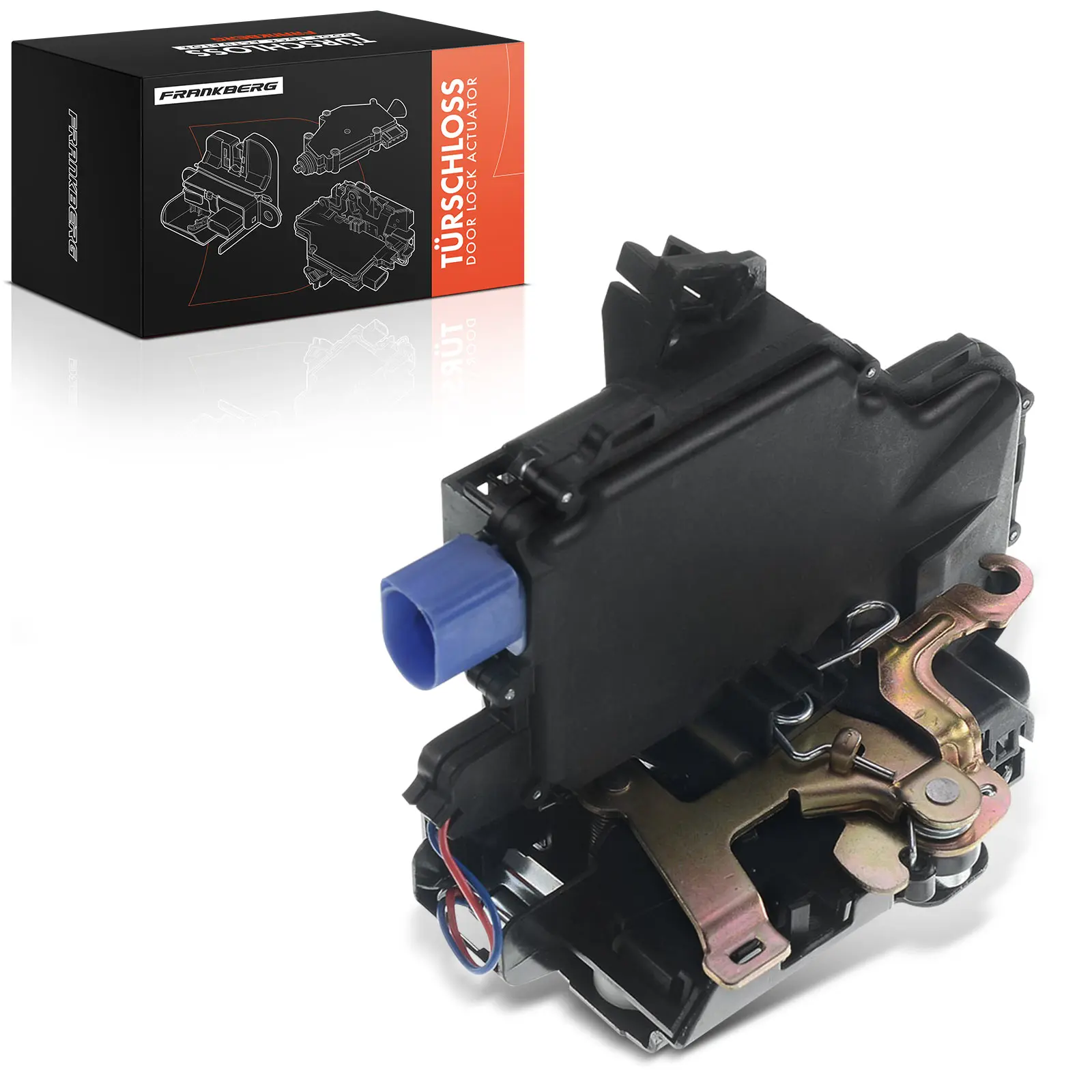 Frankberg 1x Achter Linker Deurslot voor VW Polo Seat Cordoba Ibiza III Skoda Fabia I Combi Saloon 6Y0839015 6Y0839015A