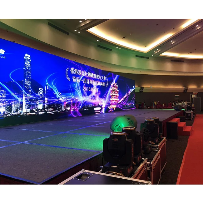 

indoor 4K big screen dance floor tv led display screen p3.91rental led video wall stage backdrop display screen