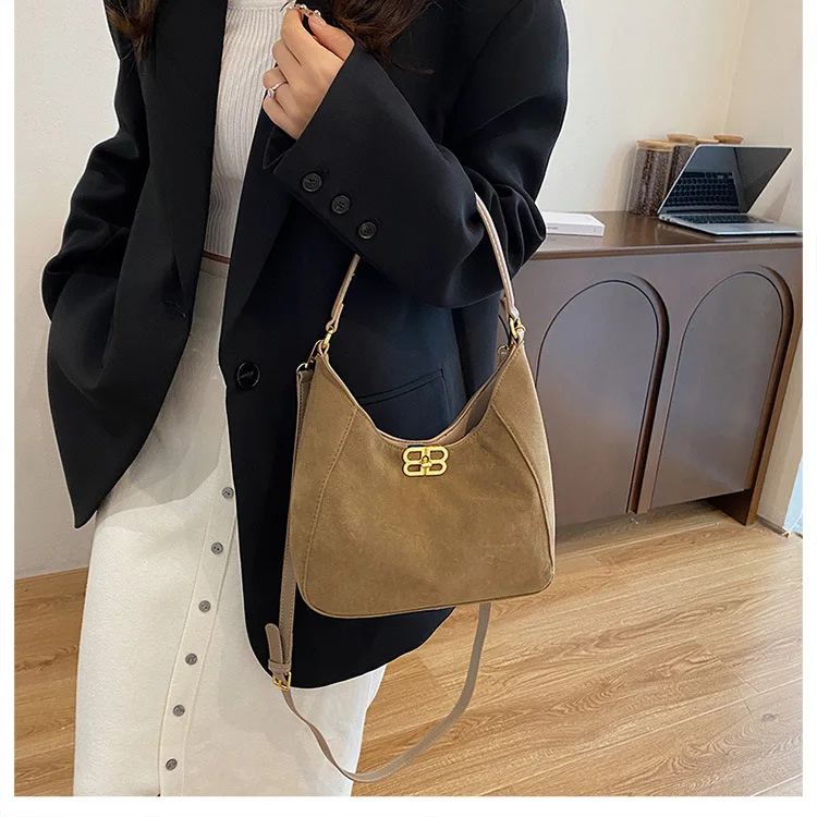 ‌ Borsa a tracolla in pelle scamosciata da donna alla moda 2025 - Borsa tote con stampa leopardata per lo shopping e le gite, leggera con tracolla regolabile ‌