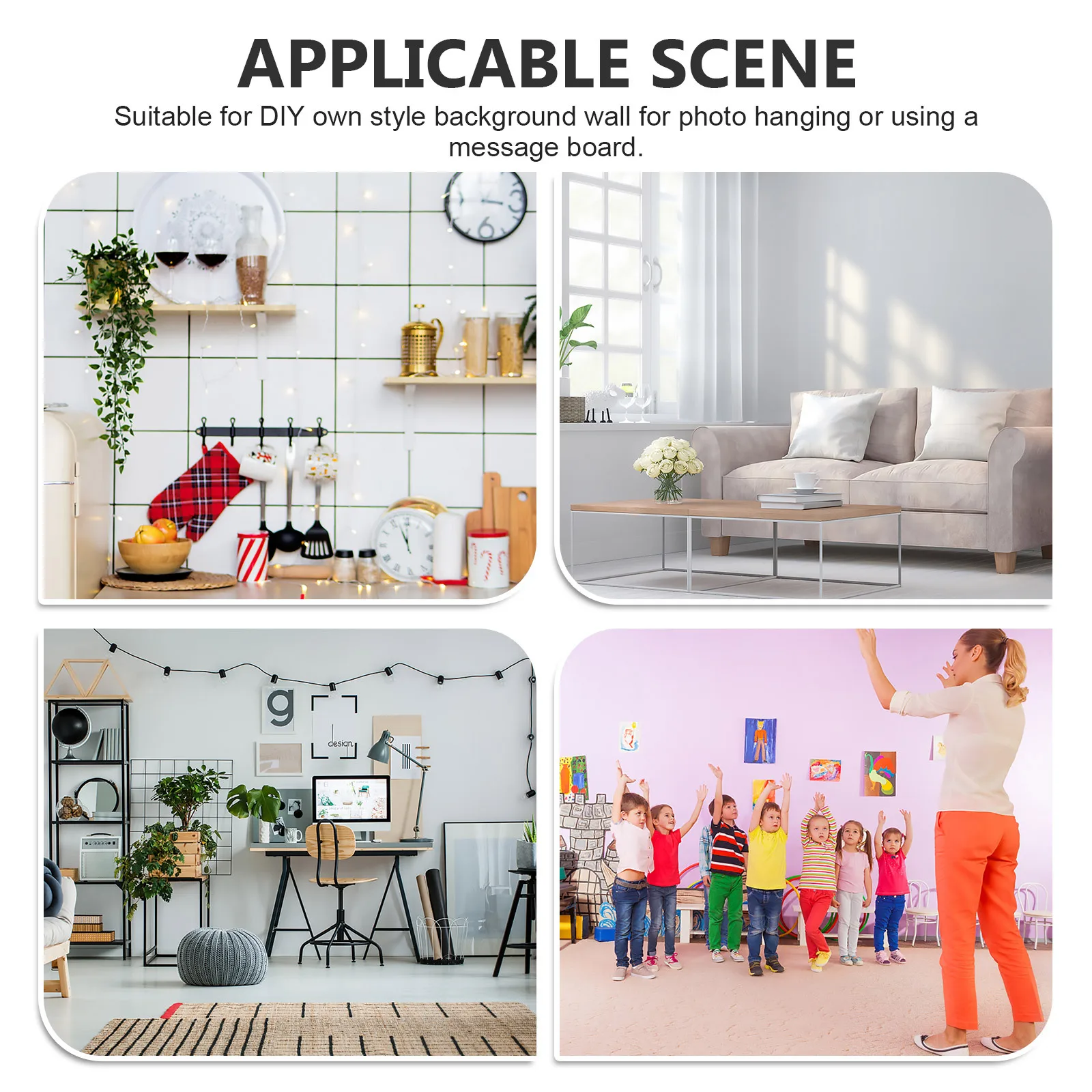 

2 pcs Self Adhesive Cork Boards 30X45Cm Wood Frame Display Board For Home Office Photo Wall Message Pin Board Decor