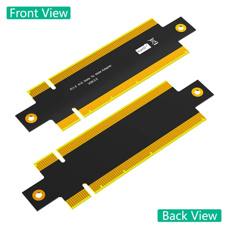 AED5-PCI Express 3.0 16X Male To Male Adapter Connector Riser Converter PCI-E X16 To PCE-E X16 Extend PCB Board Design