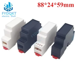 1PC DIN Rail PLC Supply rail electrical shell safety barrier isolation module plastic shell 4-17-1: 88X24*59MM