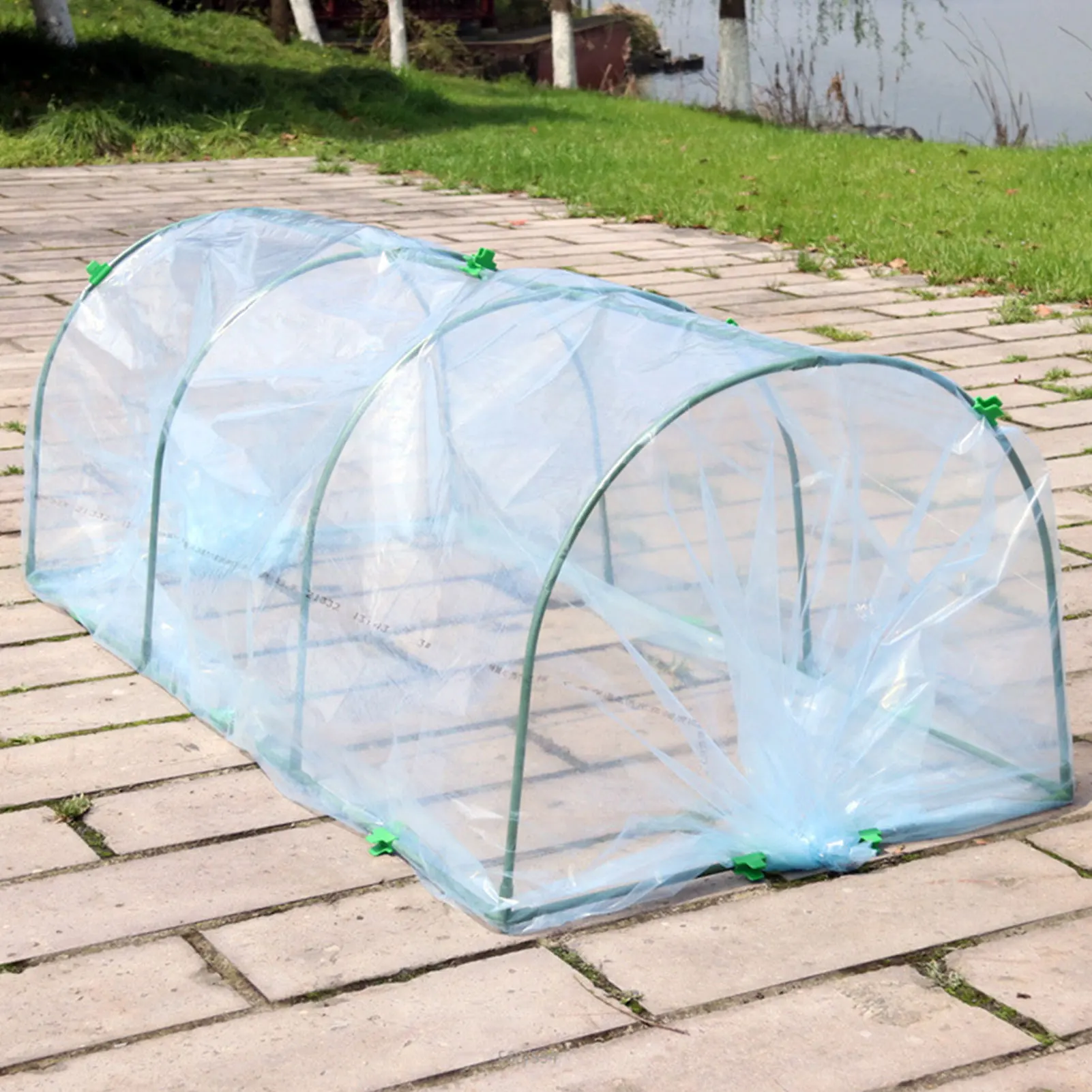 Garden Hoops and Netting Kit Plant Cover with Garden Mini Greenhouse Plants Garden Netting Frame Kit Garden Accessories