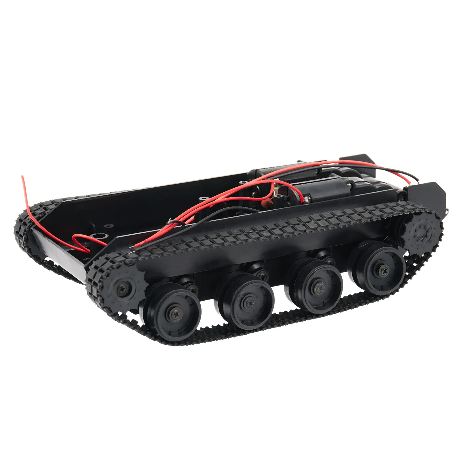 RC Tank Smart Roboter Tank Auto Chassis Kit Gummi ketten Crawler für Arduino Motor DIY Roboter Spielzeug für Kinder