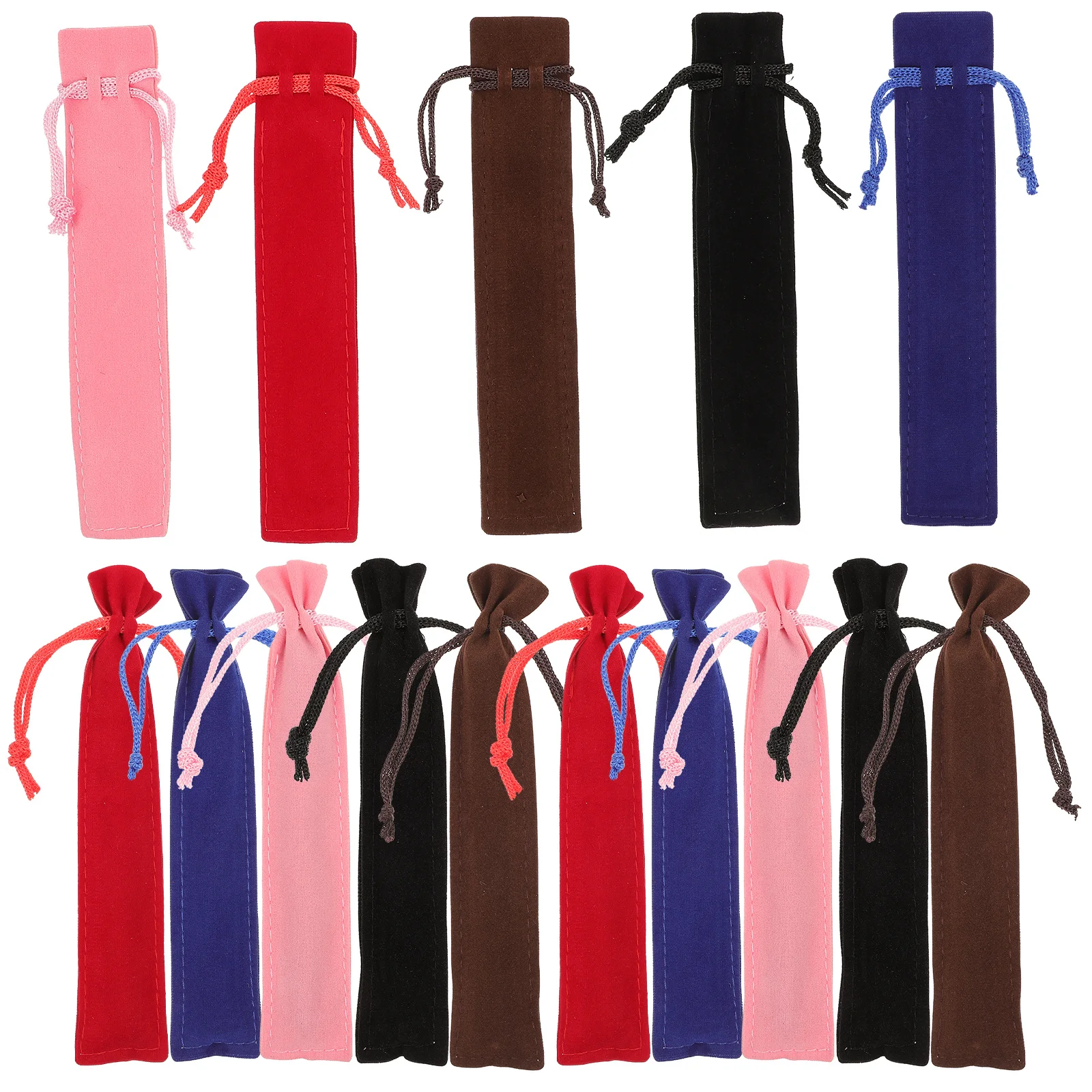 20 قطعة حقيبة هدايا برباط على شكل قلم من الفلانيل للمنزل والمكتب والمدرسة وأعياد الميلاد والذكرى السنوية وعيد الميلاد وعيد الآباء والقرطاسية