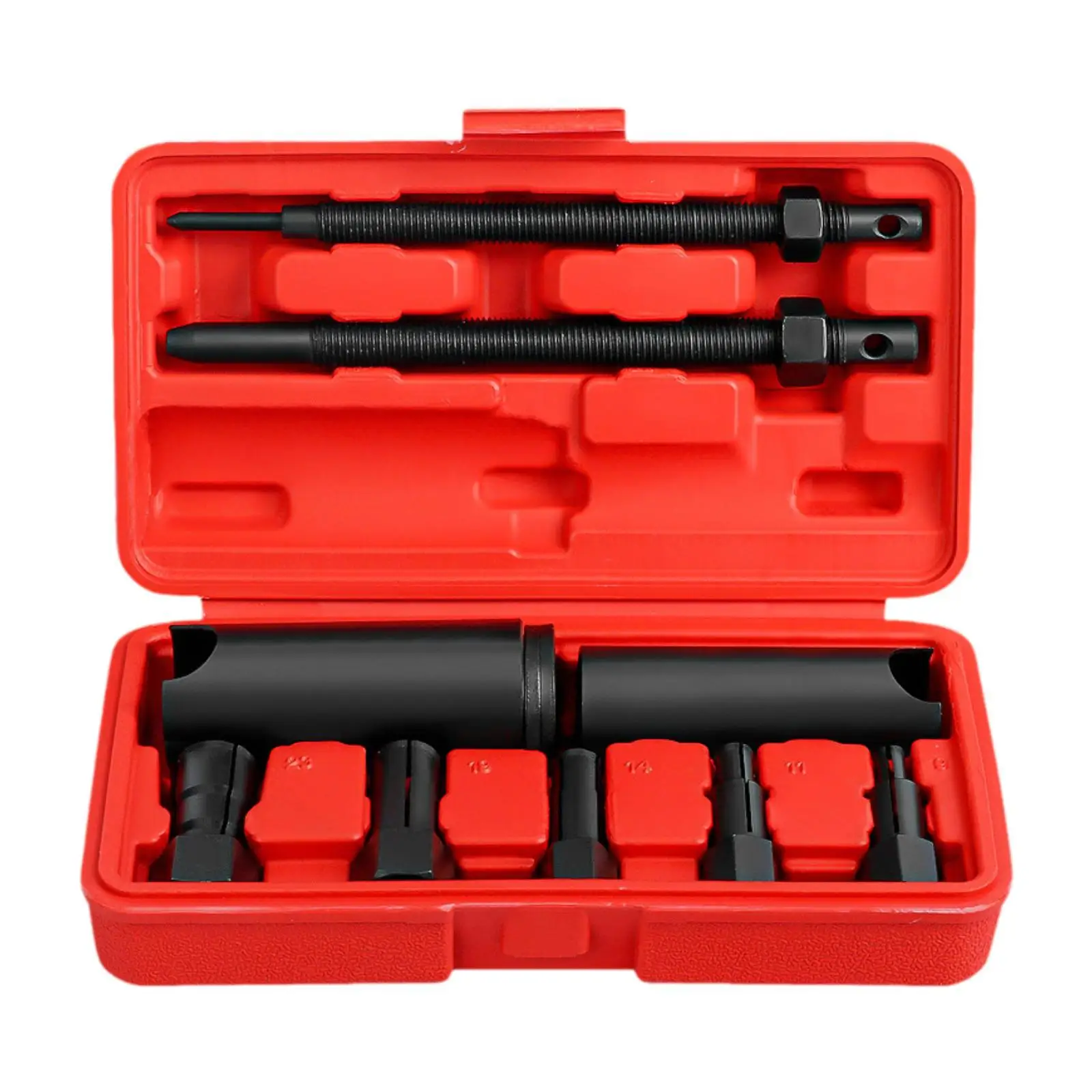 

11Pcs 1/2" Drive Inner Tie Rod Installation Tool Threaded Puller with Carrying Case Motorcycle Bearing Wheel Extractor Removal