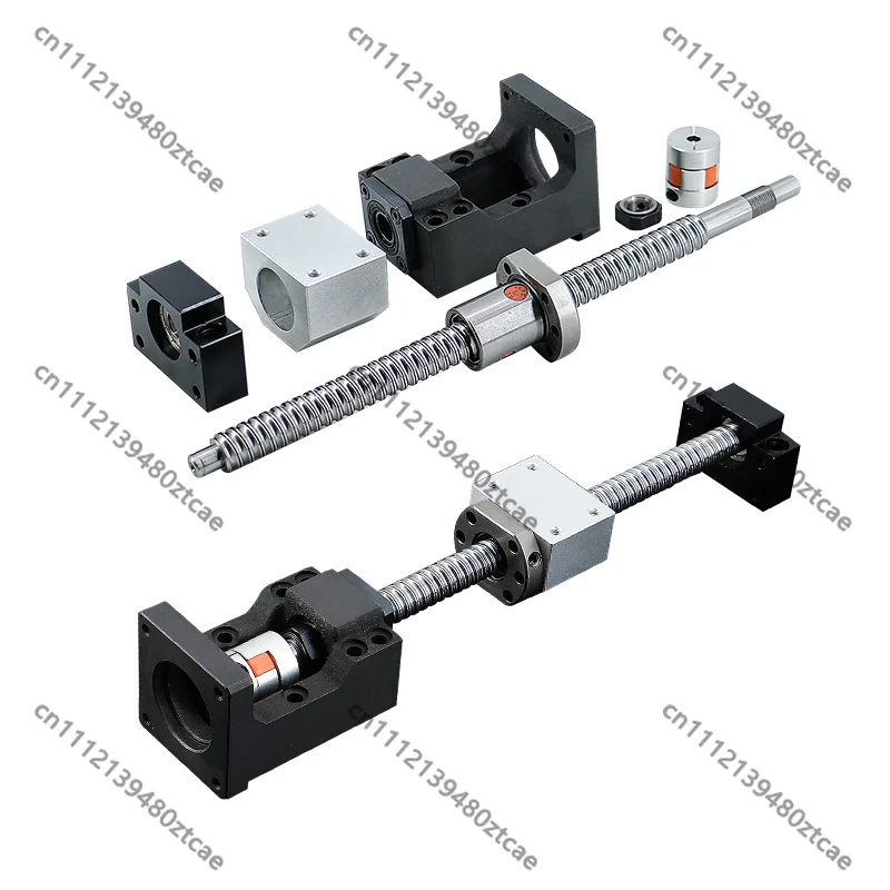 250-1450mm 16mm Rolled Ball Screw with Motor Mount Bracket for Nema23 Nema24 CNC Router