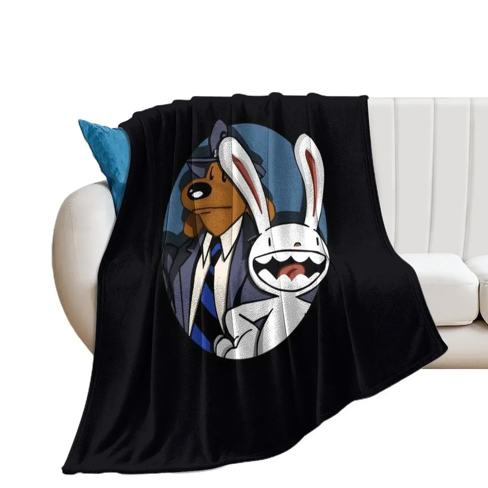 Sam and Max Throw Blanket funny gift Luxury St Luxury Thicken Blankets