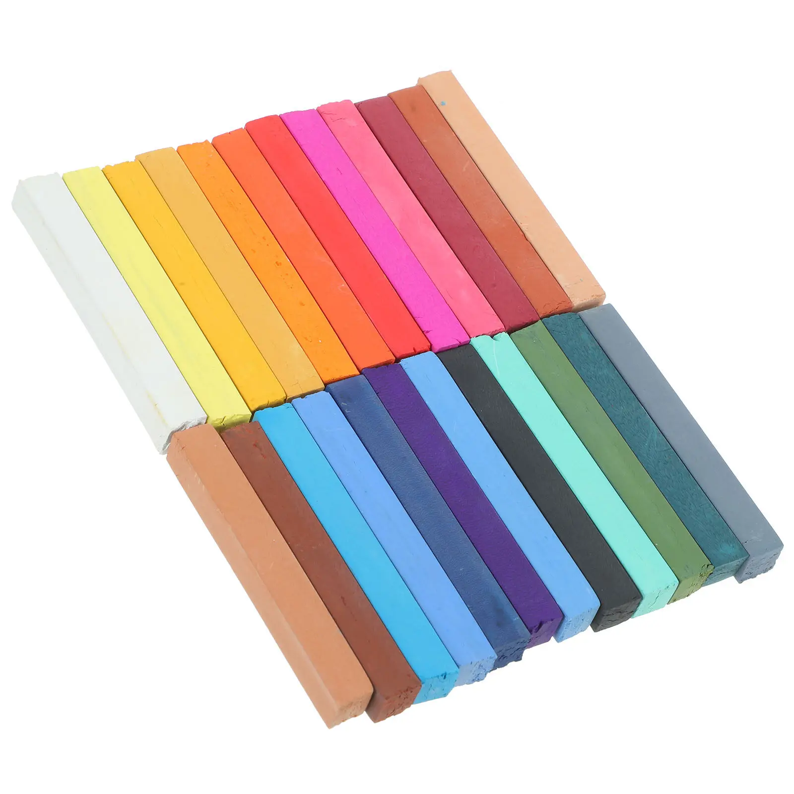 1Pack 24 Colors Premium Water Soluble Colored Chalk Set Fade Resistant Smooth Writing Art Supplies for Education Creative