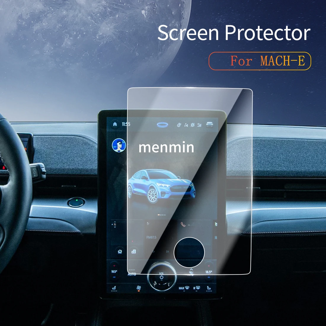 

Car Stickers Dash Carplay Mirror Screen Protector Display Tempered Glass Protective Vehicle For 24 Changan Ford MACH-E