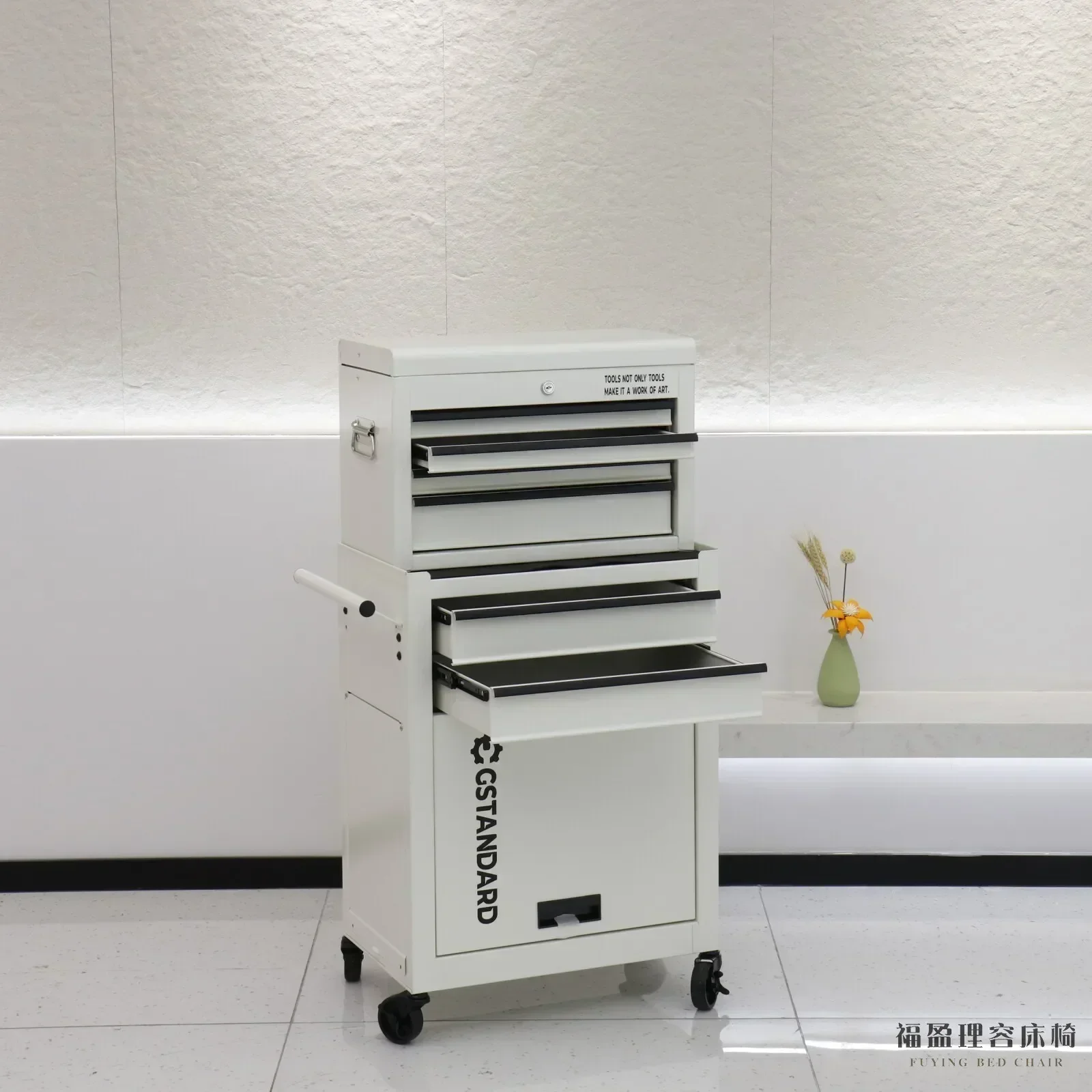 HHHot Dyeing Trolley Multi-Layer Storage Rack Multi-Functional Hair Salon Tool Car