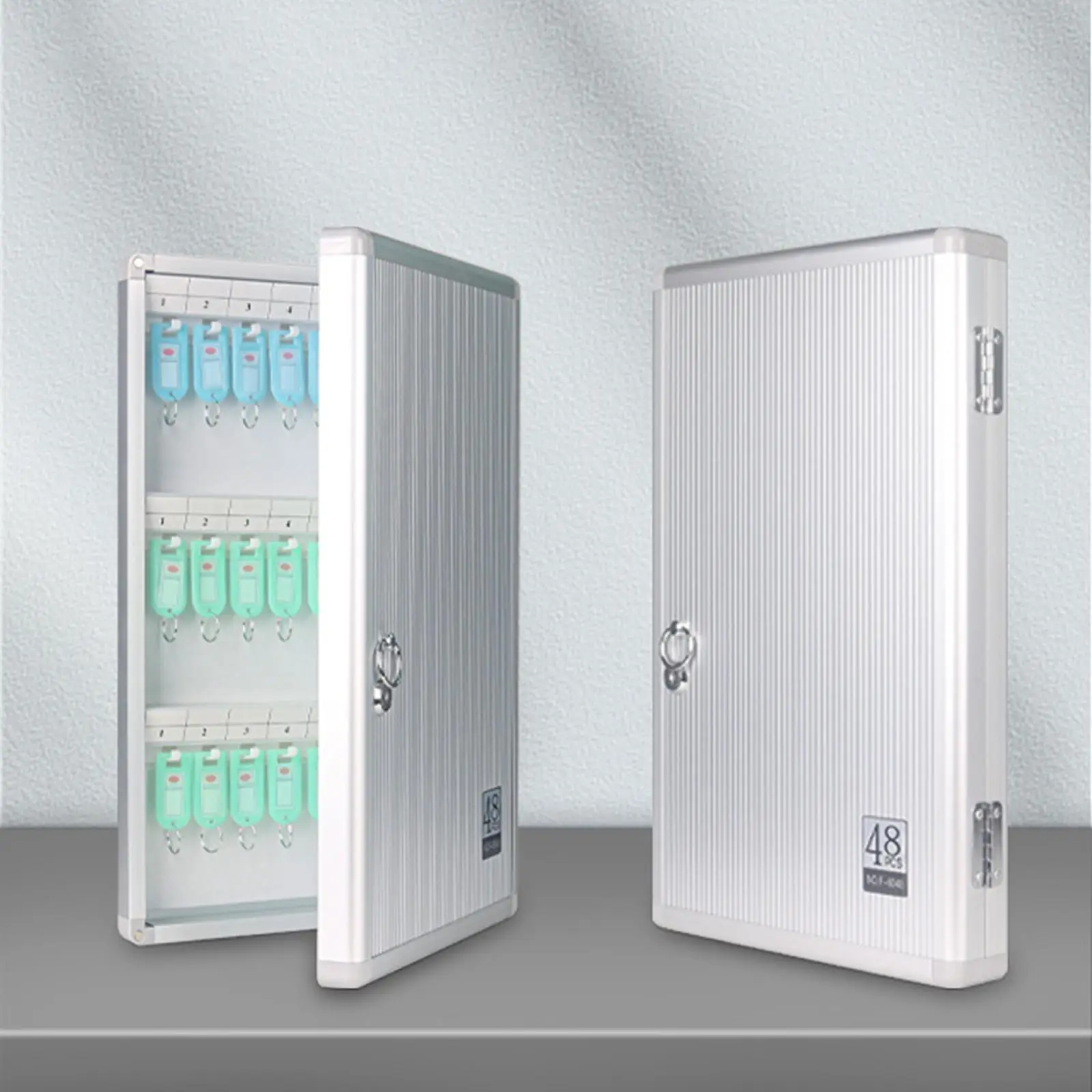 Настенный шкаф для ключей, металлический шкаф для хранения ключей с 48 клавишами для бизнеса, склада, офиса