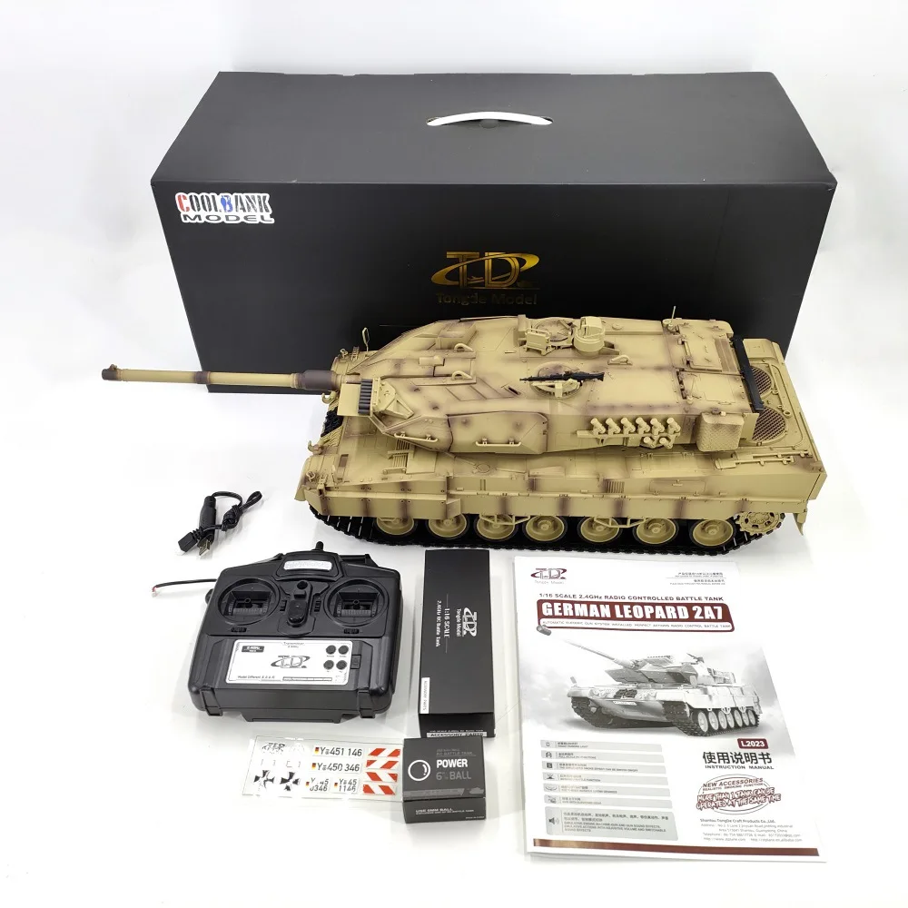 Nuovo 1: 16 German Leopard 2 a7 Main Battle Tanke Model giocattoli di simulazione del telecomando contro il serbatoio regalo modello RC elettrico